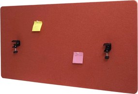Akustický panel na stôl HWC-G75 - dvojstenná látka/textil - 60x120 - hnedá