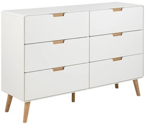 Actona Zásuvková komoda Lowell 6S - biela