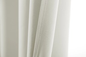Bielo-krémová záclona OXFORD 140x270 cm Zavesenie: Riasiaca páska