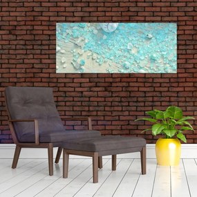 Obraz - Prímorská atmosféra v tyrkysových odtieňoch (120x50 cm)