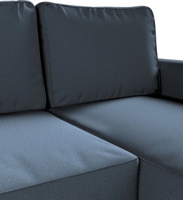 Poťah na sedačku Backabro (rozkladacia) s ležadlom farba produktu modrá látka zapletaná