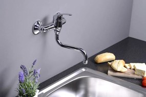 Aqualine, AQUALINE 35 umývadlová batéria s otočnou hubicou, bez výpuste, chróm, 52196