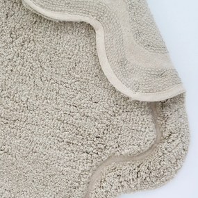 Béžový umývateľný ručne tkaný bavlnený okrúhly koberec ø 110 cm Sweet April Lin – Nattiot