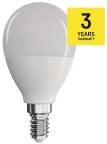 EMOS LED žiarovka Classic Globe, E14, 8W, teplá biela