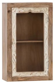 furniture-nabytek.cz - Masívna nástenná skrinka Delhi z mangového dreva, lakovaná, hnedá – 44×20×70 cm