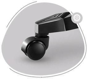 Detská herná stolička Rover 6 (čierna + viacfarebná) (s LED osvetlením). Akcia -19%. Vlastná spoľahlivá doprava až k Vám domov. 1087549