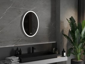 Mexen Elz zrkadlo do kúpeľne s podsvietením 50 x 70 cm, LED 6000K, proti zahmlievaniu - 9802-050-070-611-00