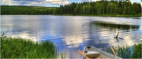 Obraz - Malebná dedina (120x50 cm)