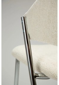 Krémovobiela čalúnená jedálenská stolička Zone – DAN-FORM Denmark