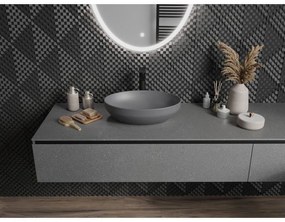 Mexen Cornelia, umývadlo na dosku 50 x 36 cm, tmavá šedá matná, 21885071