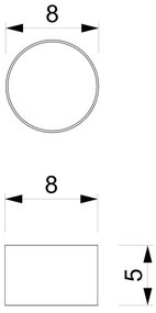 Bodové svietidlo DIXIE 1xGX53/11W/230V biela