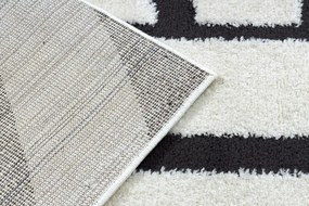 Dywany Łuszczów Kusový koberec Mode 8631 geometric cream/black - 180x270 cm