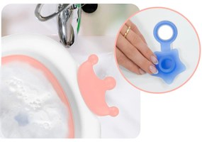 Ricokids Vanička pre novorodencov s teplomerom RK-280 bielo-ružová