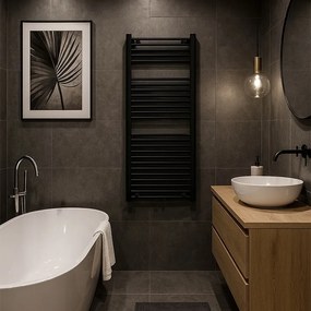 BPS-koupelny Kúpeľňový radiátor CORSO BL 4 50x120 cm, čierny