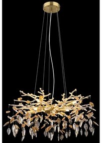 Globo 64132-8 - Luster na lanku DANNA 8xG9/8W/230V pr. 61 cm zlatá