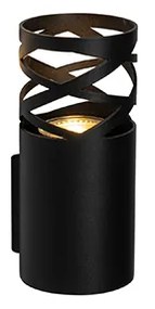 Dizajnová nástenná lampa čierna - Arre