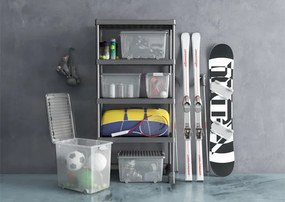 Plastový box s vekom a kolieskami 30 l