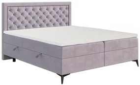 Jednolôžková posteľ Boxspring 120 cm Lavande (levanduľová) (s matracom a úl. priestorom). Akcia -19%. Vlastná spoľahlivá doprava až k Vám domov. 1043405