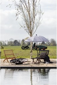 Záhradné skladacie kreslo z dreva rhombus WOOOD Lois