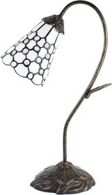 Stolná Tiffany lampa kamienky TransparentEye - 30*17*48 cm E14/max 1*25W
