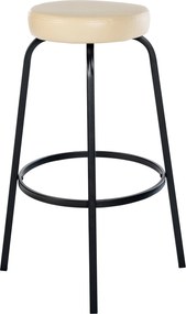 Barová stolička Kamari koženka - krémová