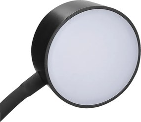 Solight LED stolná nabíjacia lampička, 2W, 210lm, 3CCT, čierna, clip