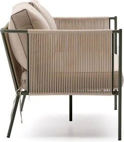 Zelená/béžová čalúnená záhradná pohovka Zivia – Kave Home