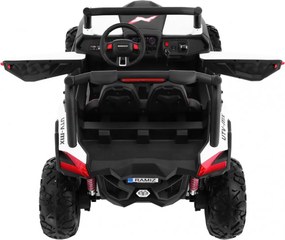 Ramiz Detský kočík SuperStar biely + pohon 4x4 + diaľkové ovládanie + batožinový priestor + MP3 LED + zámok dverí