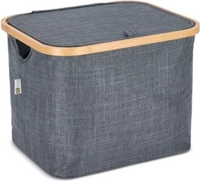 Kôš na bielizeň NOLVIO 40 L, modrosivý