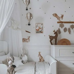 Samolepka do detskej izby sada rozprávkových králikov