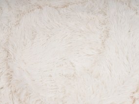 Posteľ pre psa ⌀ 50 cm biela KULU Beliani
