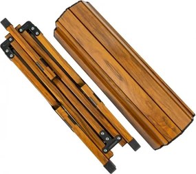 MI Kempingový stolík DREVO 120