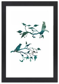 Gario Plagát Vtáky na konároch Farba rámu: Bez rámu, Rozmery: 30 x 45 cm