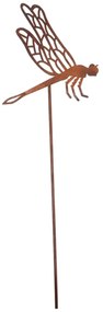 Esschert Design Zapichovacia záhradná dekorácia Bugs, sada 4ks, 38 cm, kov, hnedá