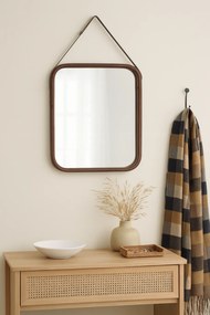 Závesné zrkadlo Jae Brown, bambus