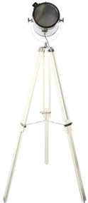 Stojacia lampa reflektor na trojnožke Tomba shiny Chrome - 46*46*165 CM/E27