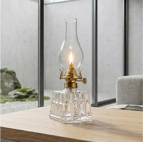BRILAGI - Petrolejová lampa MERLIN číra/zlatá