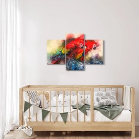 Obraz červených papagájov ara (90x60 cm)