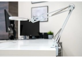 Brilagi - LED Stmievateľná stolná lampa s lupou LED/12W/5V 3000/4200/6000K biela