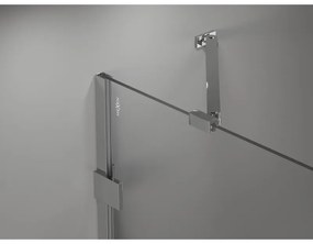 Mexen Lunar-B, výklopný sprchový kút ľavý 85 x 70 cm, 8mm číre sklo, chrómový profil, 832-085-070-01-00-L
