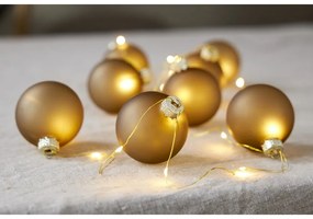 Svetelná dekorácia s vianočným motívom v zlatej farbe ø 6 cm Bliss – Star Trading