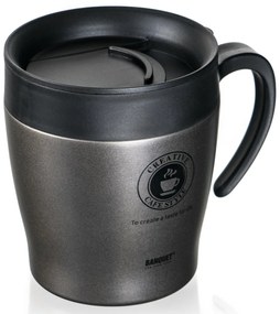 Banquet Termohrnček cestovný TAZZA 330 ml, antracit