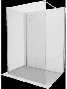 Mexen Kioto sprchová zástena Walk-in 140 x 110 cm, transparentná, brúsený nikel - 800-140-212-97-00-110