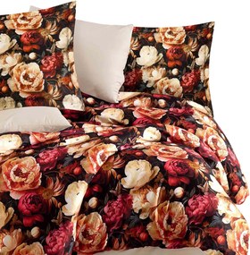 SATÉNOVÉ OBLIEČKY LUXURY PANERA 200X220 CM, 2KS 70X80 CM KVETY