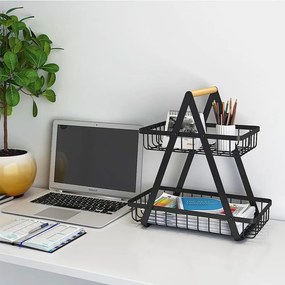 Patrový košík na ovoce Pulos II černý