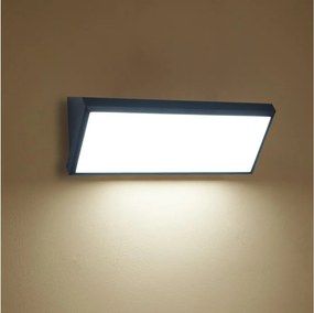Brilagi - LED Vonkajšie nástenné svietidlo so senzorom TRIANGLE LED/42W/230V čierna IP65