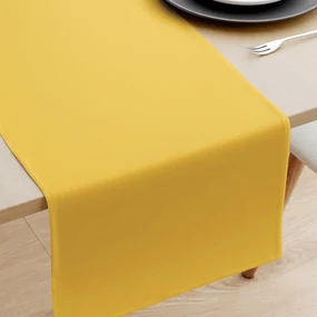 Goldea behúň na stôl 100% bavlnené plátno - medovo žltý 35x180 cm