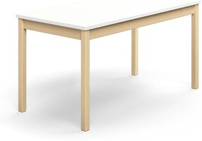 Stôl DECIBEL, 1400x700x720 mm, akustický HPL - biela