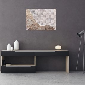Obraz - Tehlový múr (70x50 cm)