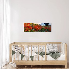Obraz - Tódži (s hodinami) (90x30 cm)